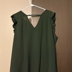 LOFT Plus Forest Green Top